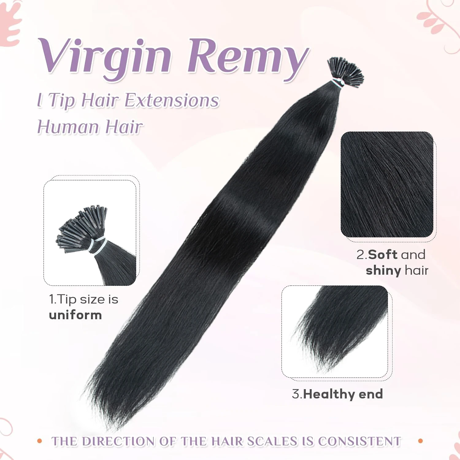 Straight I-Tip Hair Extensions - Hair Care Keratin recension och pris
