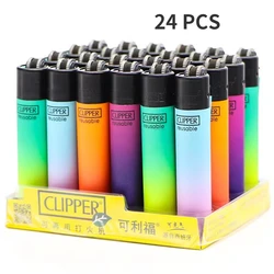 Clipper Original Grinding Wheel Flint Ignition Lighter Open Flame Torch Gas Lighters Use Collection Gift 1 Box 24 pieces