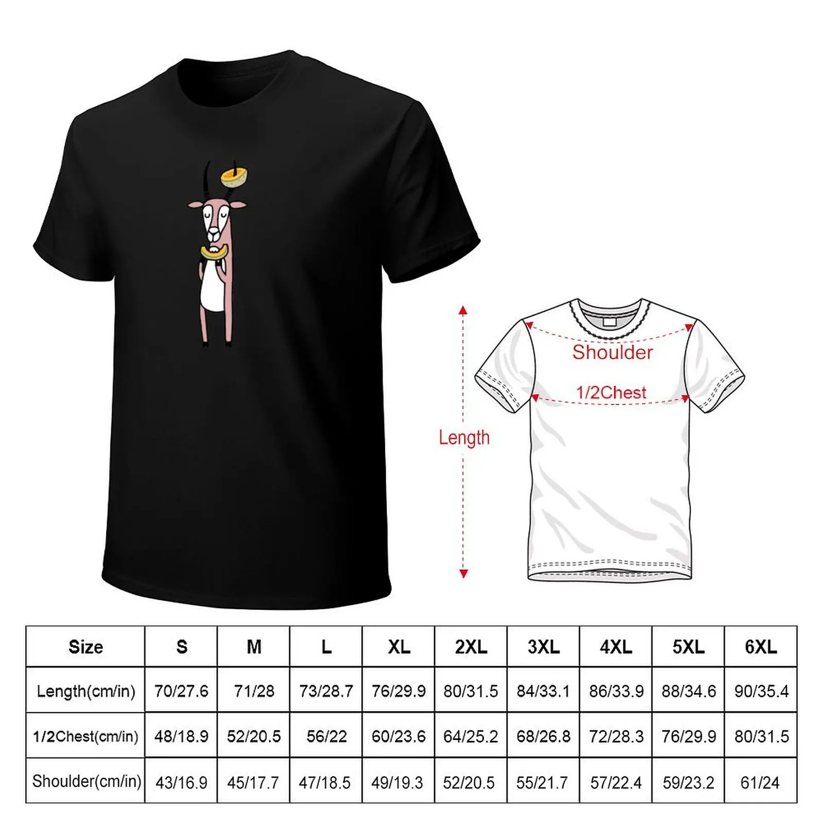 Antelope Love Cantaloupe T-Shirt Minimal Art Print T-Shirt