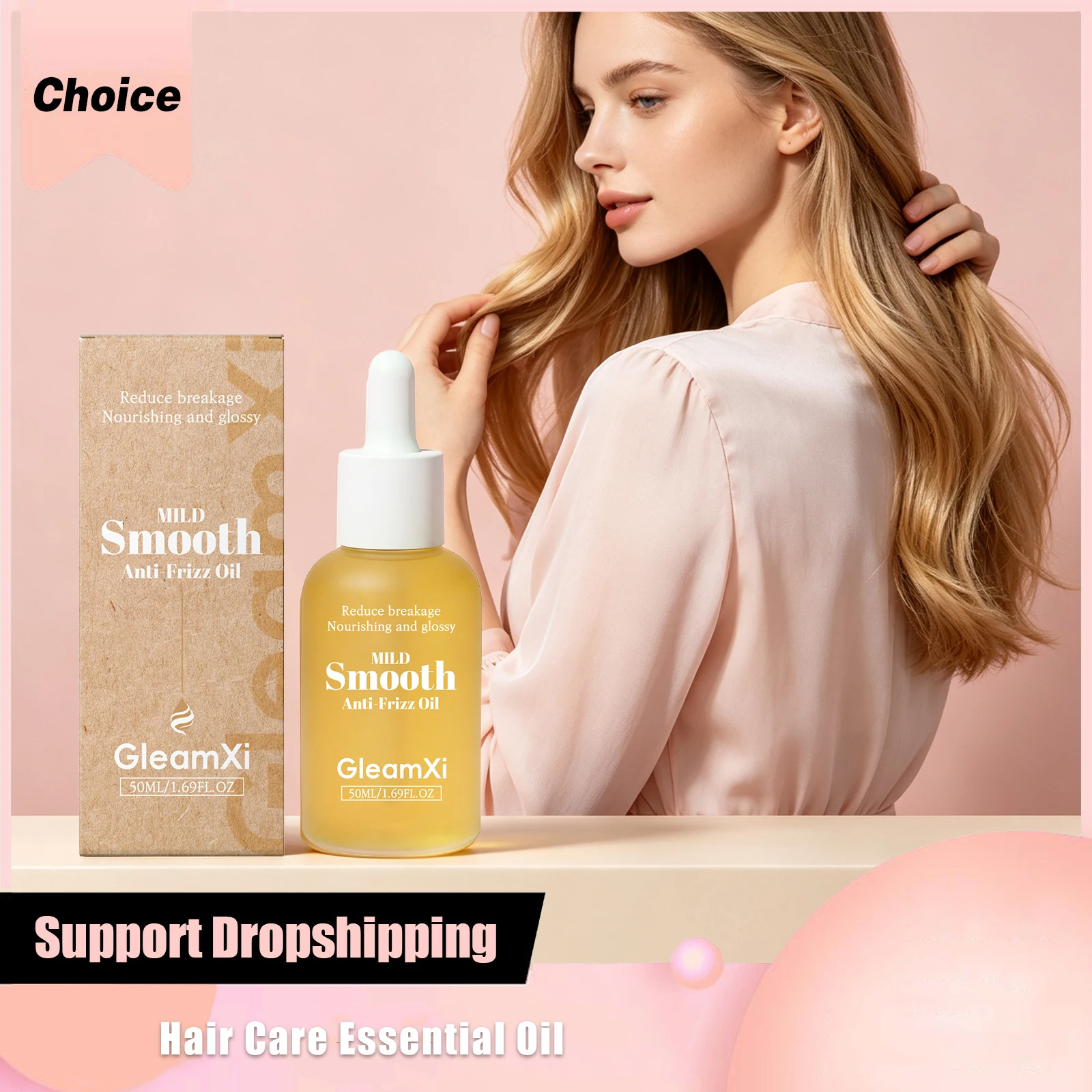 Rosemary Castor Thicker Glowing Hair Repair Damaged Broken Hairs Improve Split Ends Prevent Frizzy Nourish Scalp Hair Care Oil