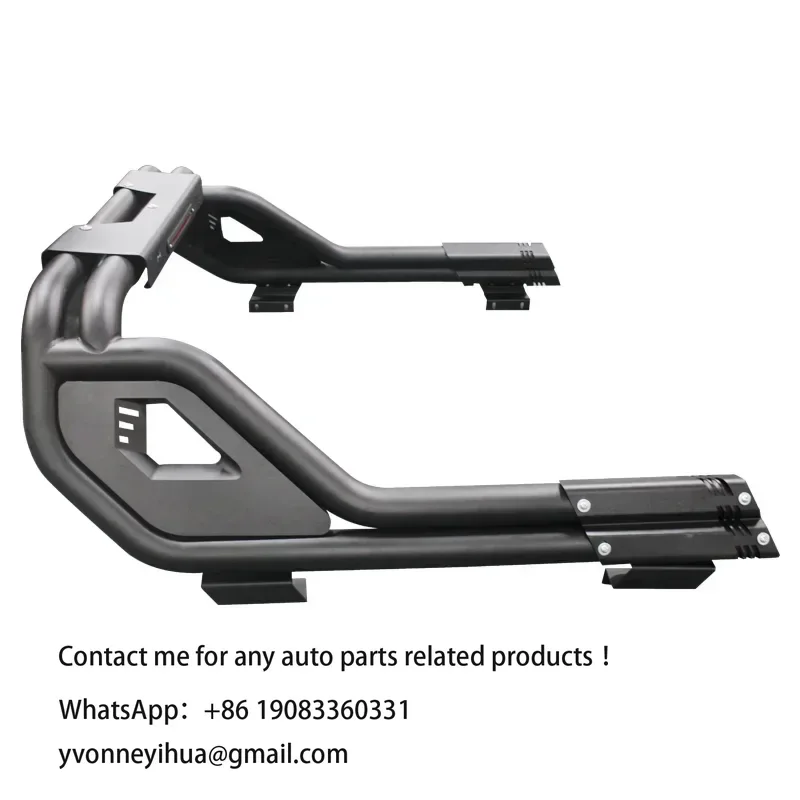 Wholesale 2022 New Style Universal Black Steel Car Roll Bar Luggage Rack for Jeep Gladiator JT