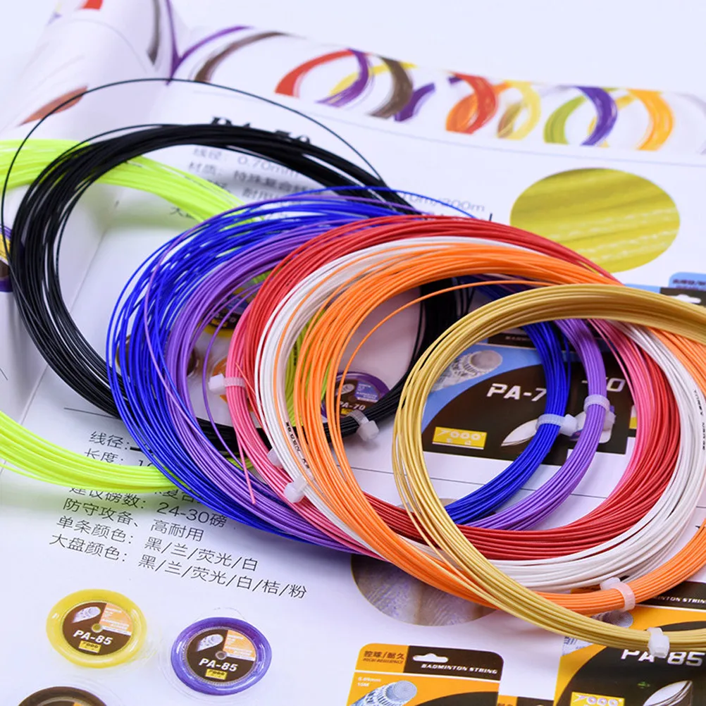 

65M 0.69mm Badminton Racquet String Premium Material Elastic Replacement Line for and Intensive Training Sessions