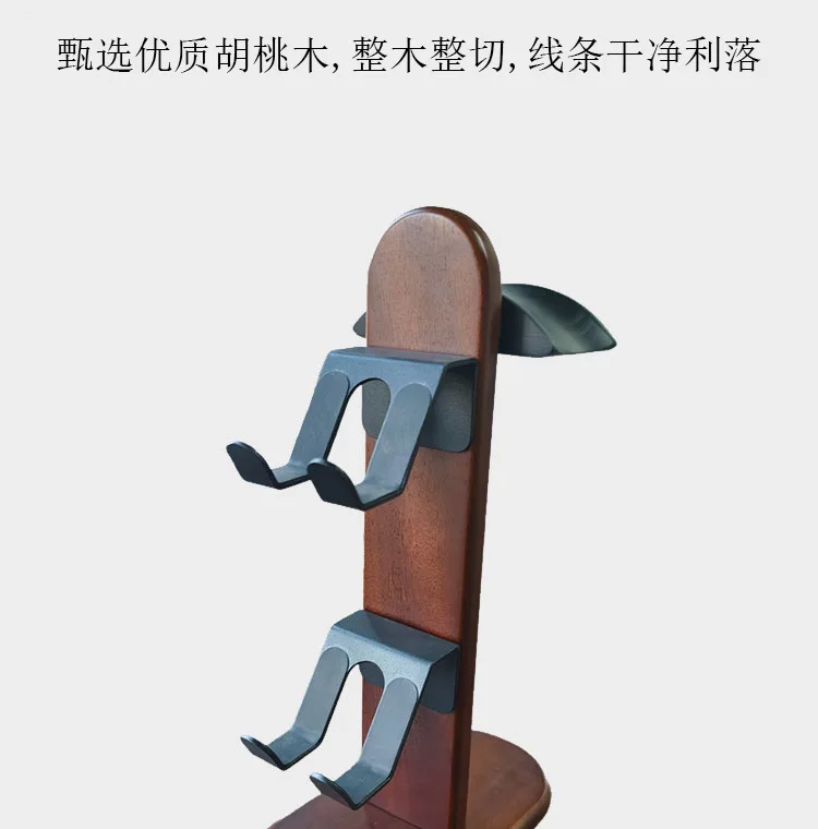 Creatieve Game Handle Stand Hoofdtelefoon Display Rack Massief Houten Walnoot Draagbare Hangende Opslag Gaming Headset Houder