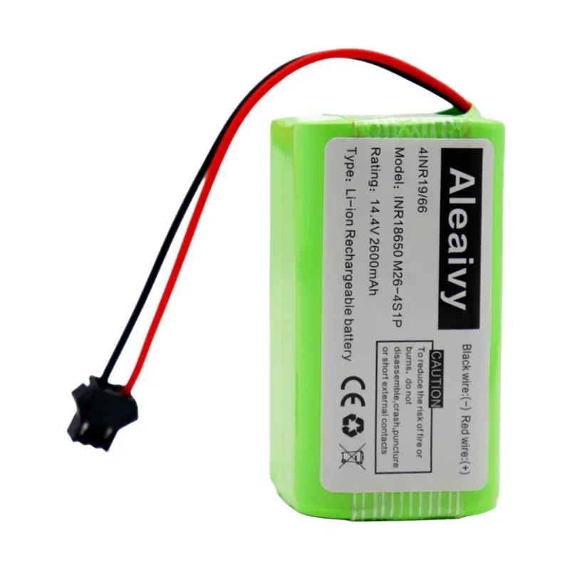 14.4V 2600mAh  for Conga Excellence 990 Ecovacs Deebot N79 N79S DN622622 Eufy RoboVac 11 11S RoboVac 30 Etc.18650 Li-ion Battery