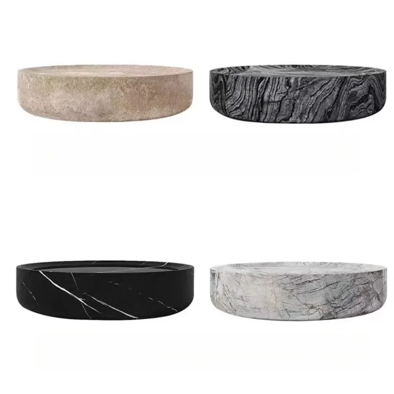 Marble round coffee table living room decoration natural marble center coffee table limestone