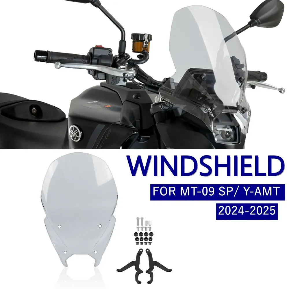 

For YAMAHA MT-09 MT09 MT 09 SP Y-AMT 24-25 Motorcycle Touring Windshield Visor Double Bubble Windscreen Wind Screen Deflector