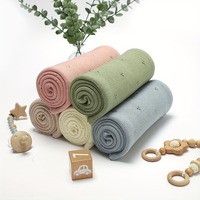 Luxury Soft Knit Kids Blanket Solid Colors Hand Wash All Season Comfort Boys Girls Sky Blue Mint Green Cream Pink Camel Cozy