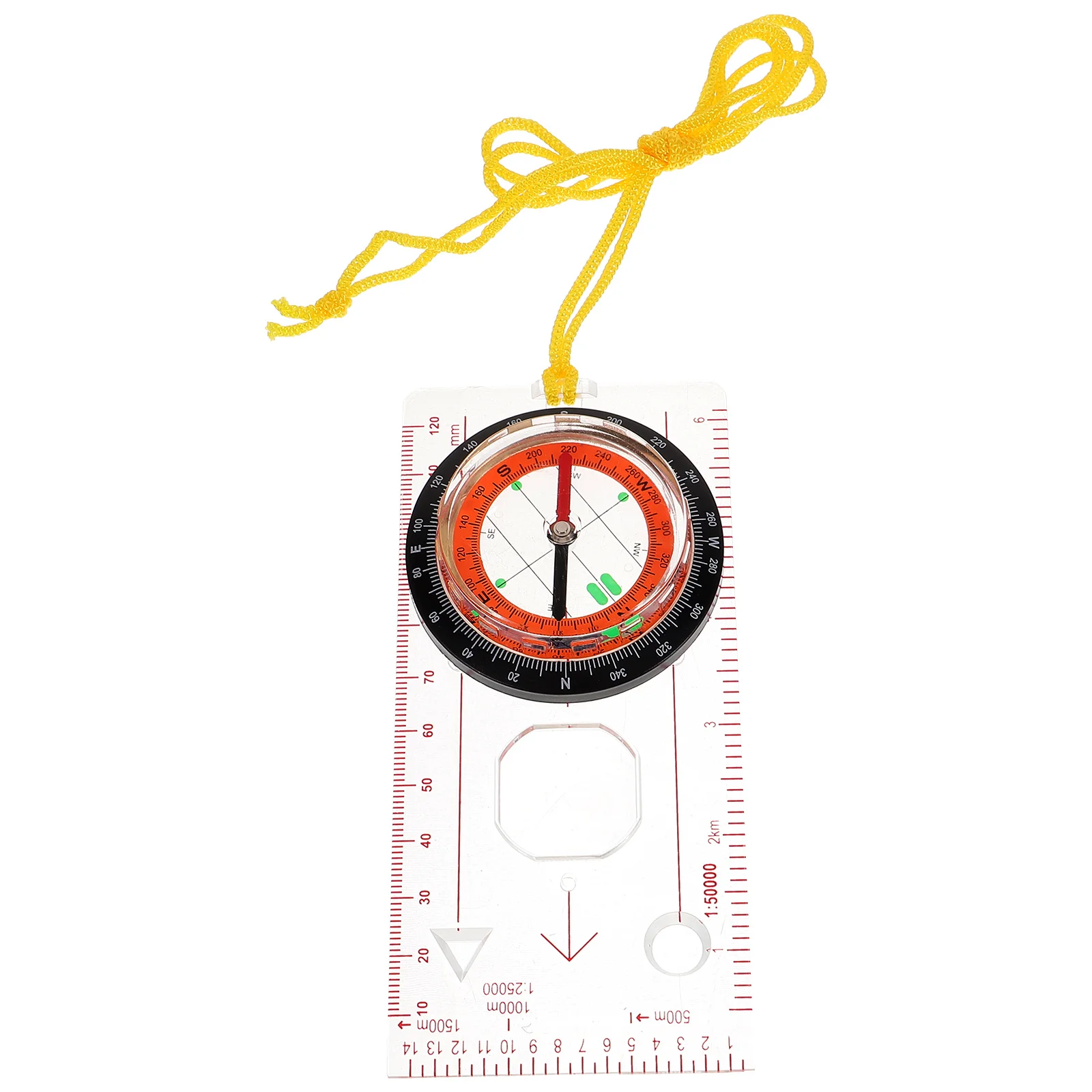 

Multifunction Compass Durable Outdoor Map Measuring Ruler Navigation Hiking Travel Explorer Mapping Steering Tool