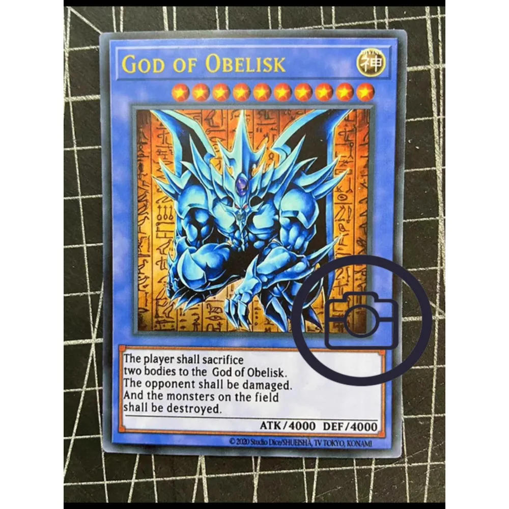 3pcs/set Yu Gi Oh Slifer The Sky Dragon Obelisk The Tormentor Refraction Flash Card Anime Classics Game Collection Cards Toy