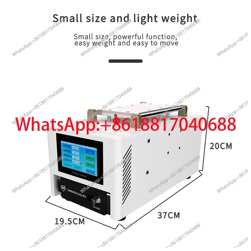 TBK-208M 3 in 1 OCA Laminator LCD Separator Bubble Remover Machine Built In Vacuum Pump Air Compressor For Curved & Flat Screen