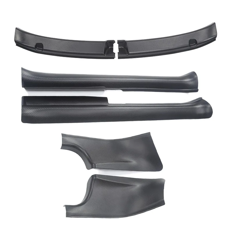 Suitable for Tesla Model Y front and rear door sill strips, carbon patterned welcome pedal, Tesla rear door sill strip