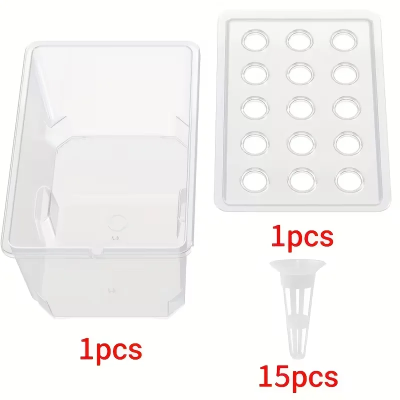 Hydroponic Vegetable Herb Growing System Hydroponic Seedling Tray Set Hydroponic Seedling Components Balcony Gardening Accessory