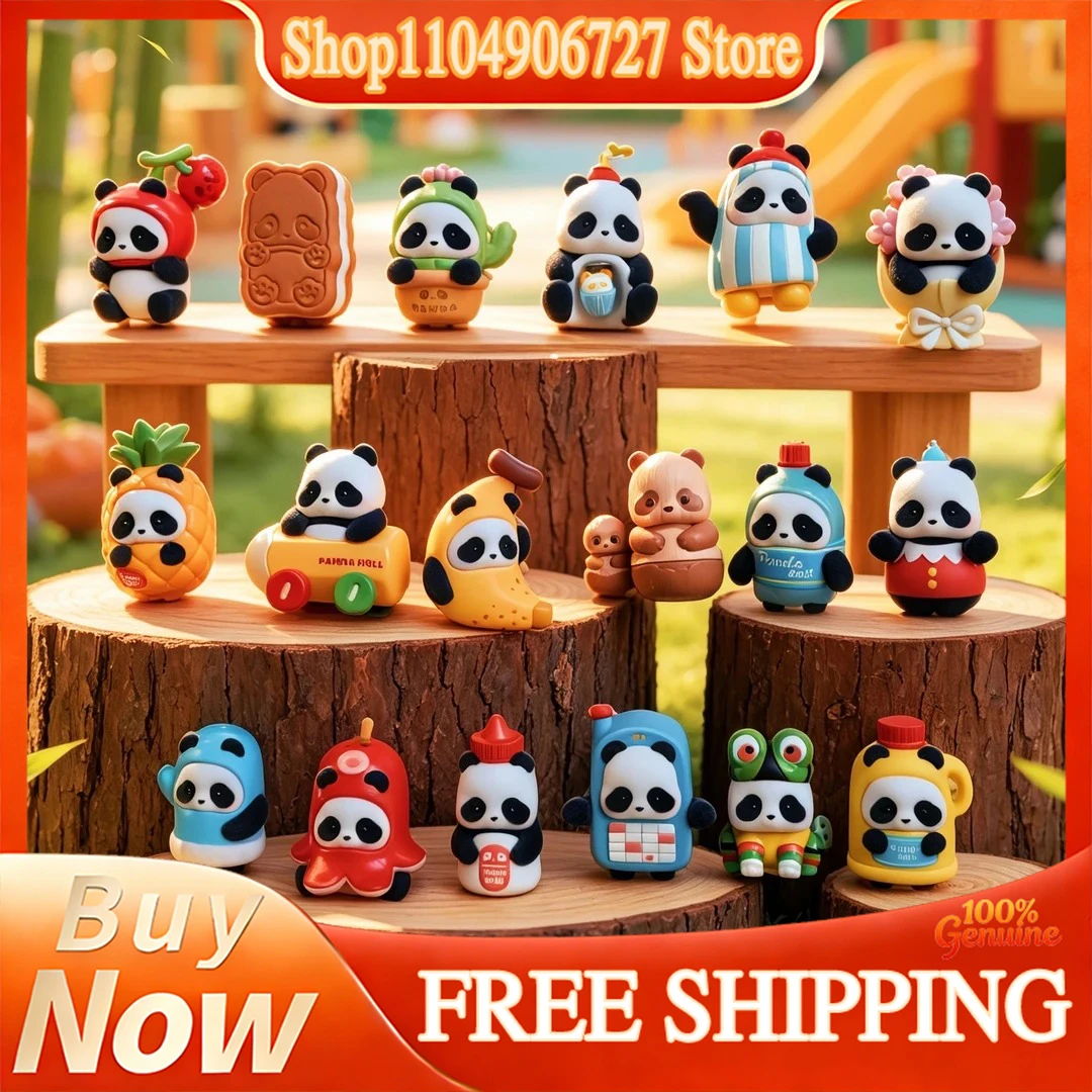 52TOYS Panda Roll Minime Versatile Series Volume 2 Mini Bean Blind Box Figure Trendy Collectible Gift Desktop Decor For Toy Love