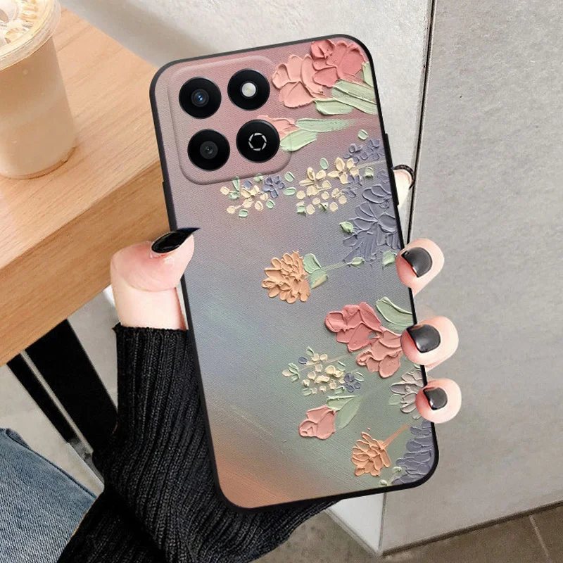 For Honor 200 Smart 5G Case Cool Painted Smartphone Case TPU Soft Silicone Phone Cover For HUAWEI Honor X7C 4G Funda Coque