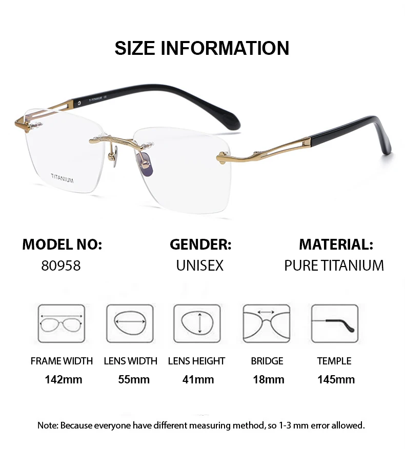 نظارات بدون شفة، نظارات طبية للرجال، تصميم عصري، نظارات عصرية بدون إطار تقدمية فوتوكروميك مضادة للأشعة الزرقاء #2