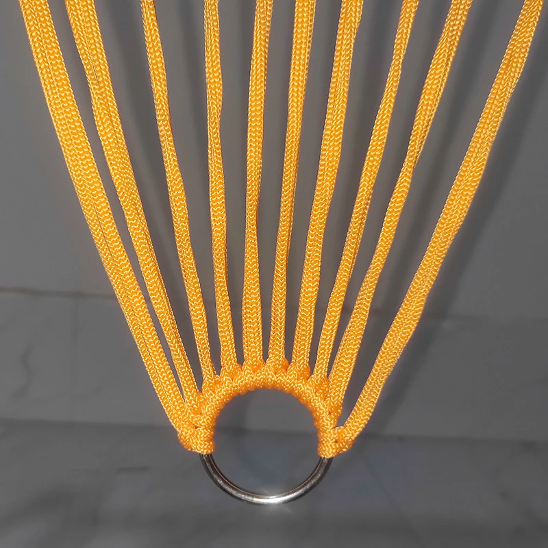 Outdoor hammock with thickened ropes, mesh swing, hand-woven hammock, outdoor camping supplies