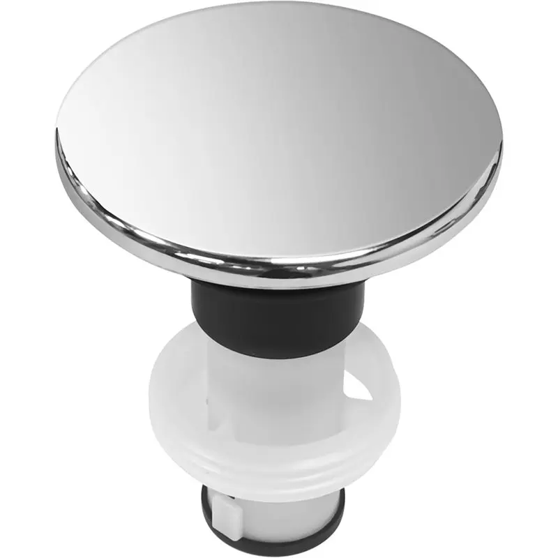 

TFTP-Chrome 972098A Polished Bathroom Sink Push& Seal -Up Drain Stopper Assembly, Part Number 35338-06XX