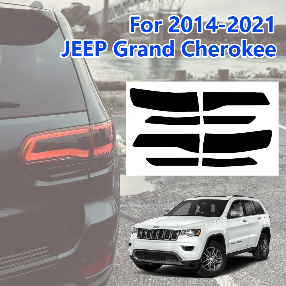 

8 шт. задний фонарь, тонировочная накладка, виниловая наклейка для Jeep Grand Cherokee 2014-2019, автомобильные аксессуары, крышка