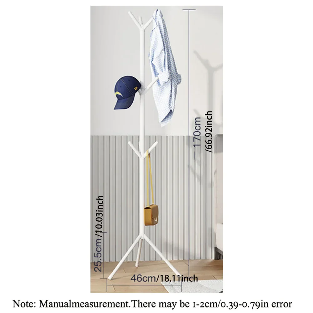 1pc, iron floor-mounted clothes rack, tree branch coat rack, vertical hall, living room, bedroom