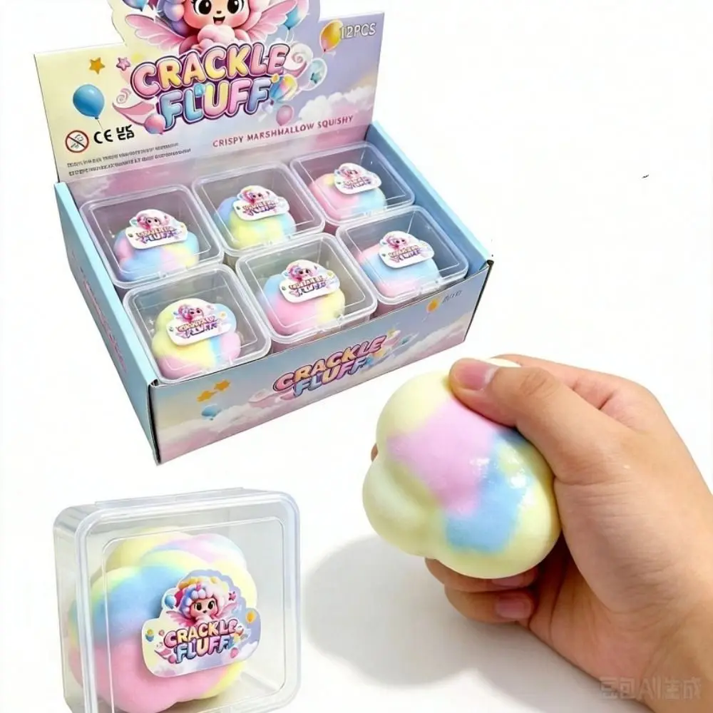 Ice Cream Wax Cracking Squeeze Dumpling Satisfying Sound Crunch Squishy Non-bounce Handmade Crispy Feel Squishy Adults