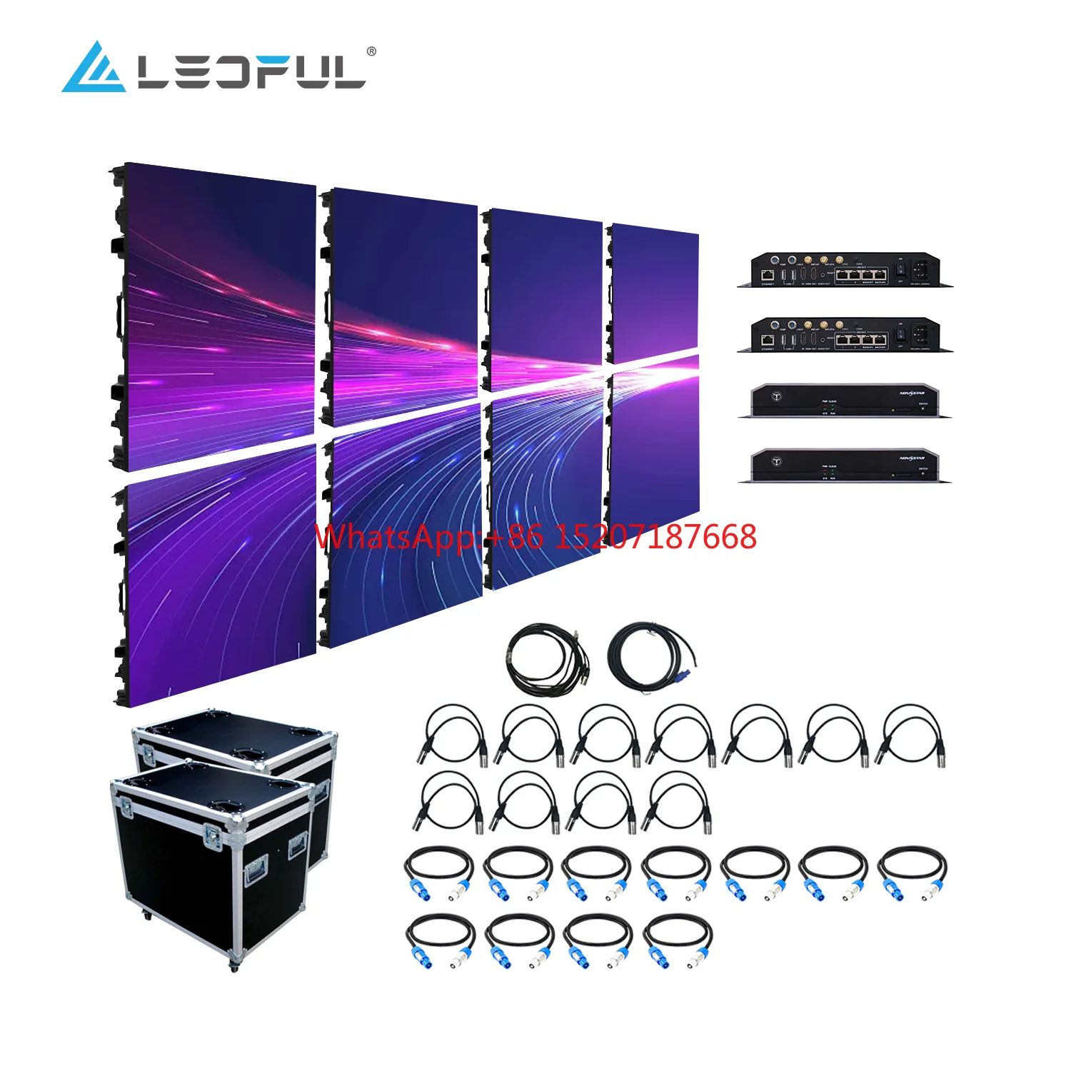 P2.6 P3.91 P4.81 500mm x 500mm Wyświetlacz LED SMD Wynajem reklam komercyjnych Wyświetlacz LED Wyświetlacz reklamowy