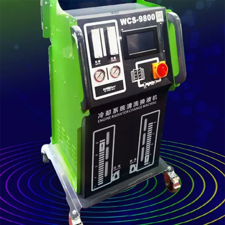 WCS-9800 Intelligent Auto Radiator Cooling System Flush Machine Automobile Engine Radiator Cycle Cleaning Tool for Car Shop