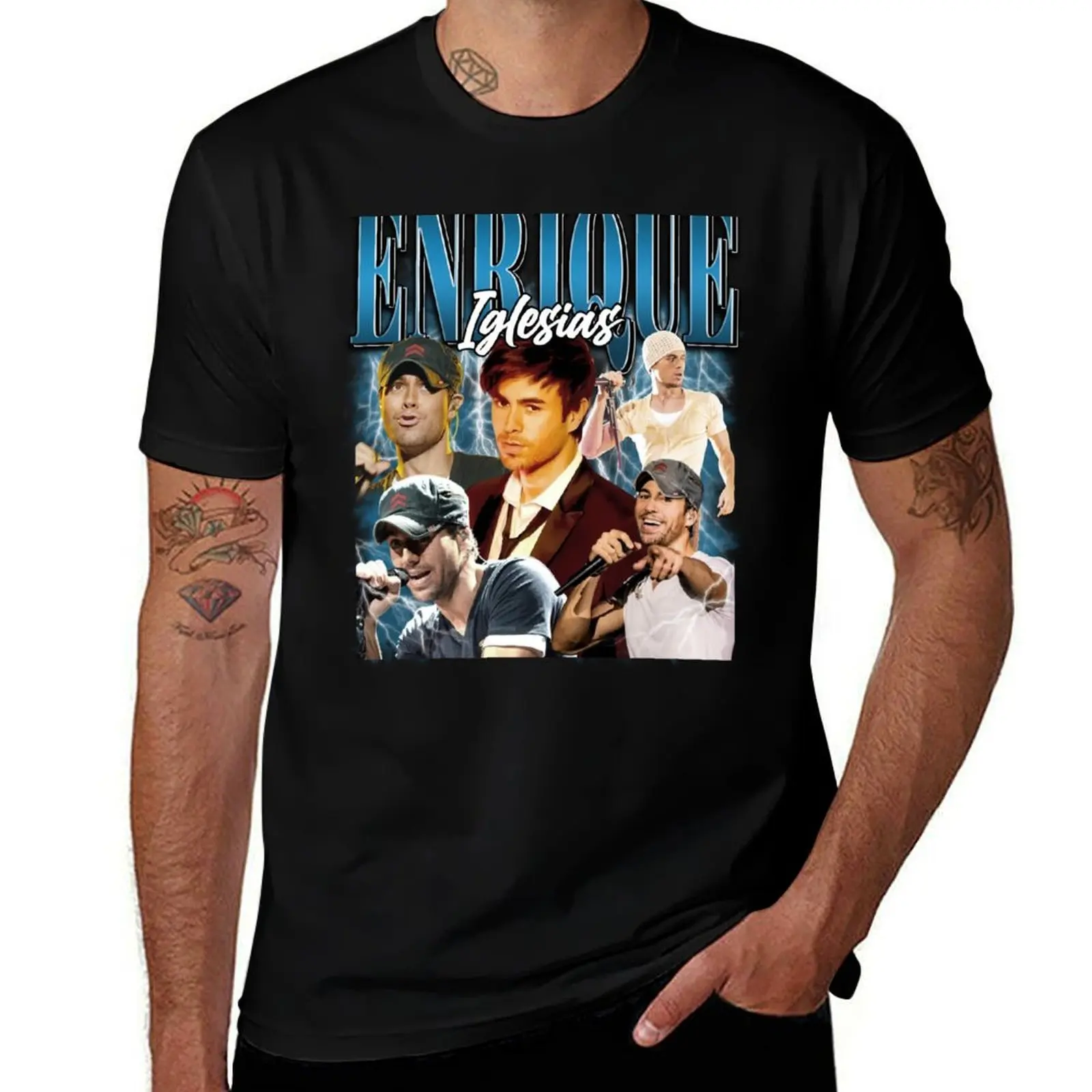 

Enrique Iglesias Vintage - Iconic Latin Pop T-Shirt Plus Size Street Style Tee