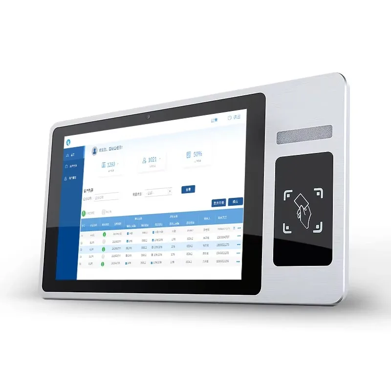 

10.1 inch integrated workstation high definition camera NFC RFID card reader capacitive touch industrial tablet PC