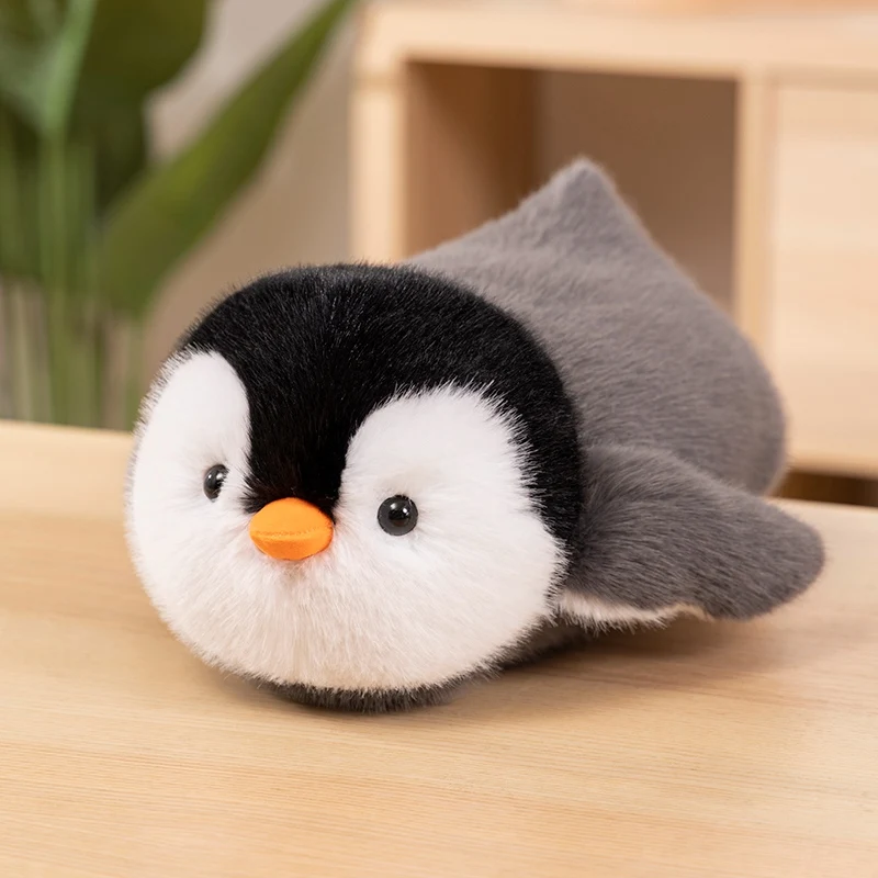 Cute Penguin Plush Toy Soft Plushies Stuffed Animal Antarctic Lying Down Penguin Kawaii Peluche Room Decor Kid Birthday Gift