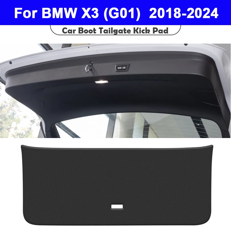 

Для BMW X3 G01 2018-2023 2024, защитная накладка на багажник автомобиля, кожаная защитная наклейка на заднюю дверь багажника, защитный коврик от грязи