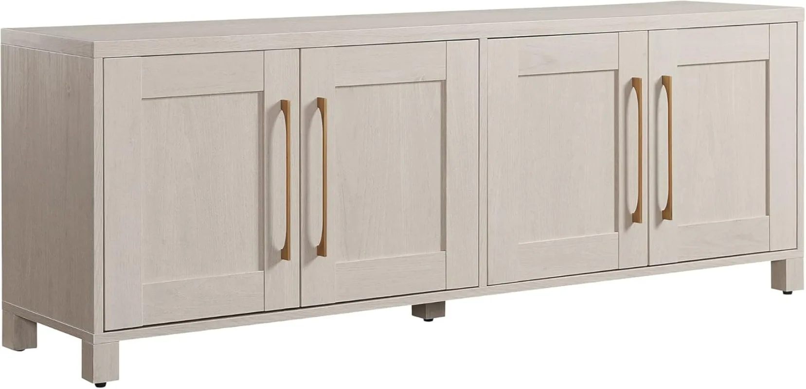 

Rectangular TV Stand for TV's up to 80" in Alder White, TV Stands for the Living Room