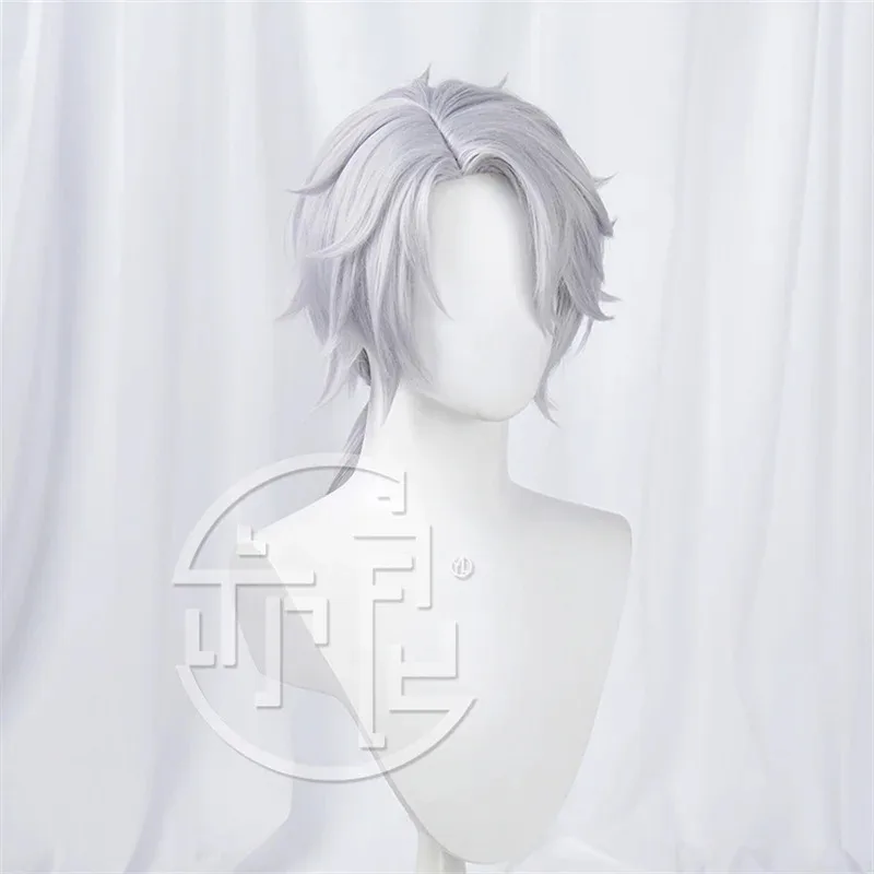 الهوية الخامس المحنط ايسوب كارل شعر مستعار تأثيري قصيرة الشعر الاصطناعية مقاومة للحرارة هالوين كرنفال دور اللعب حفلة + غطاء شعر مستعار