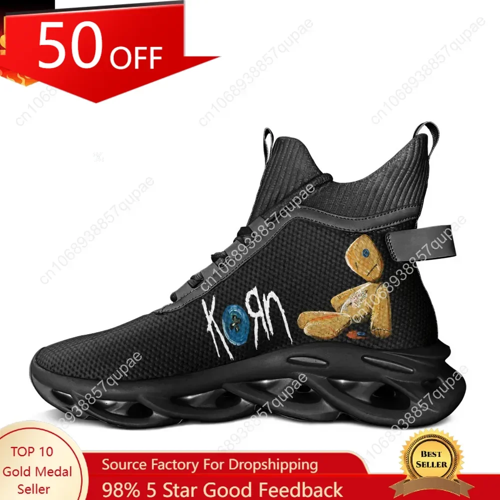 

Korn Rock Band High Top Flats Sneakers Rock Singer Men Women Sports Running Shoes Sneaker