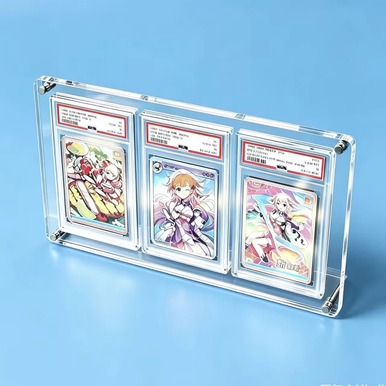 35PT Grading Card Holder Acrylic Display Stand for Graded Card Trading Game Showcase Shelf for Pokemon Yu-Gi-Oh Football Card