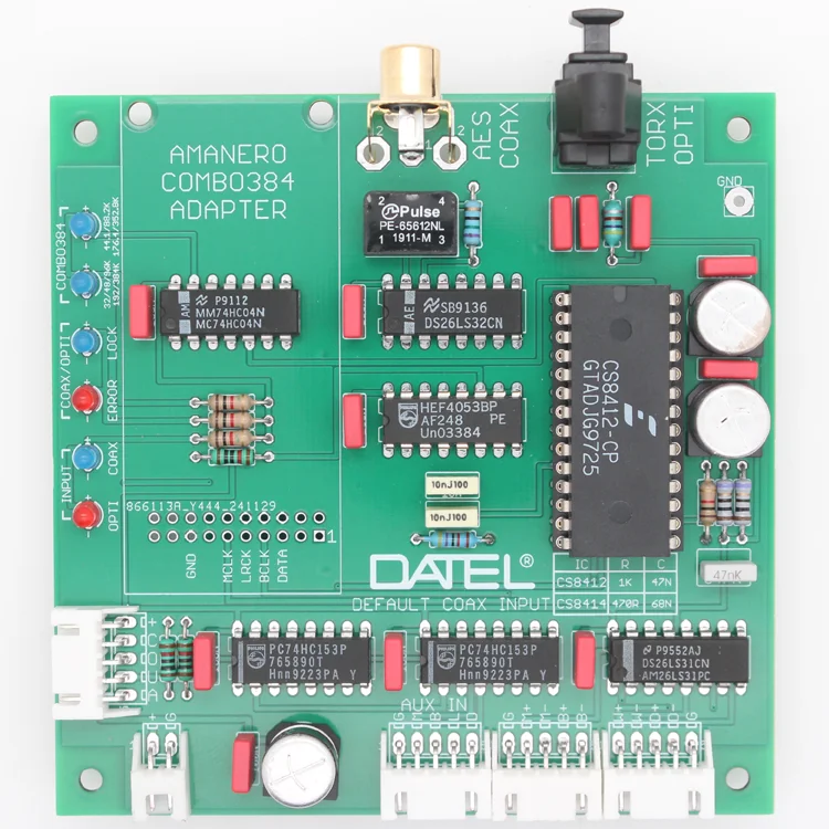 CS8412 with COMBO384 Interface USB Suitable for I2S to PCM Interface Board Interface Coaxial Fiber Input