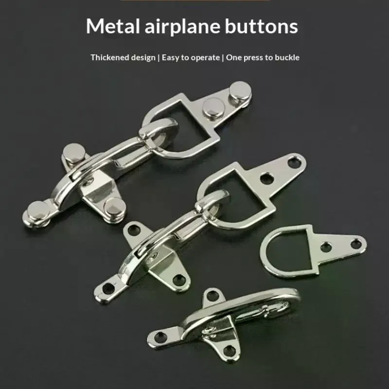 1Pair Metal Buckles Handbag Strap Hook Screw Decorative Lobster Clasp Connector Button Jacket Belt Buckle Accessory
