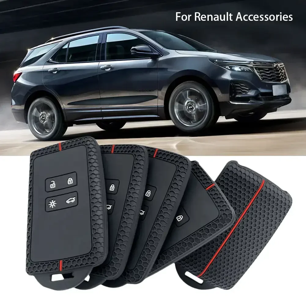 For Renault Austral Captur Arkana Koleos Zoe Scenic Dacia Sandero Duster Logan Jogger Kadjar Clio Megane Silicone Key Case Cover