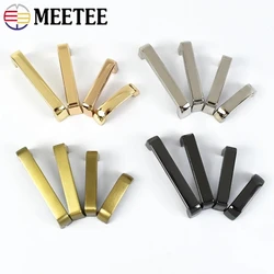 4/10Pcs 13/16/20/26/31/38mm Metal Bags Bridge with Screw Buckles for Purse Handbag Strap Belt Connector Hanger DIY Accessories