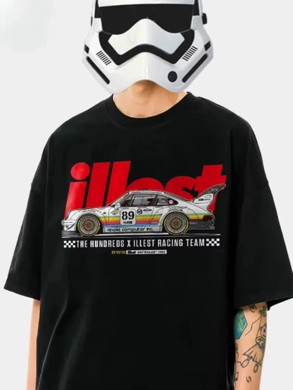 

Футболка RWB Porsche 2025 года, модифицированный автомобиль, классическая картина, мужская футболка из плотного хлопка с коротким рукавом для отдыха и комфорта