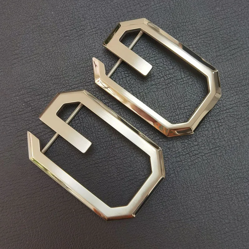 Solid Pure Titanium Pin Belt Buckle Letter G