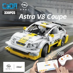 Cada Opel Astra V8 Coupe Champion Vehicle Building Blocks City Remote Control Racing Car RC Super Sports Car Children Bricks Toy