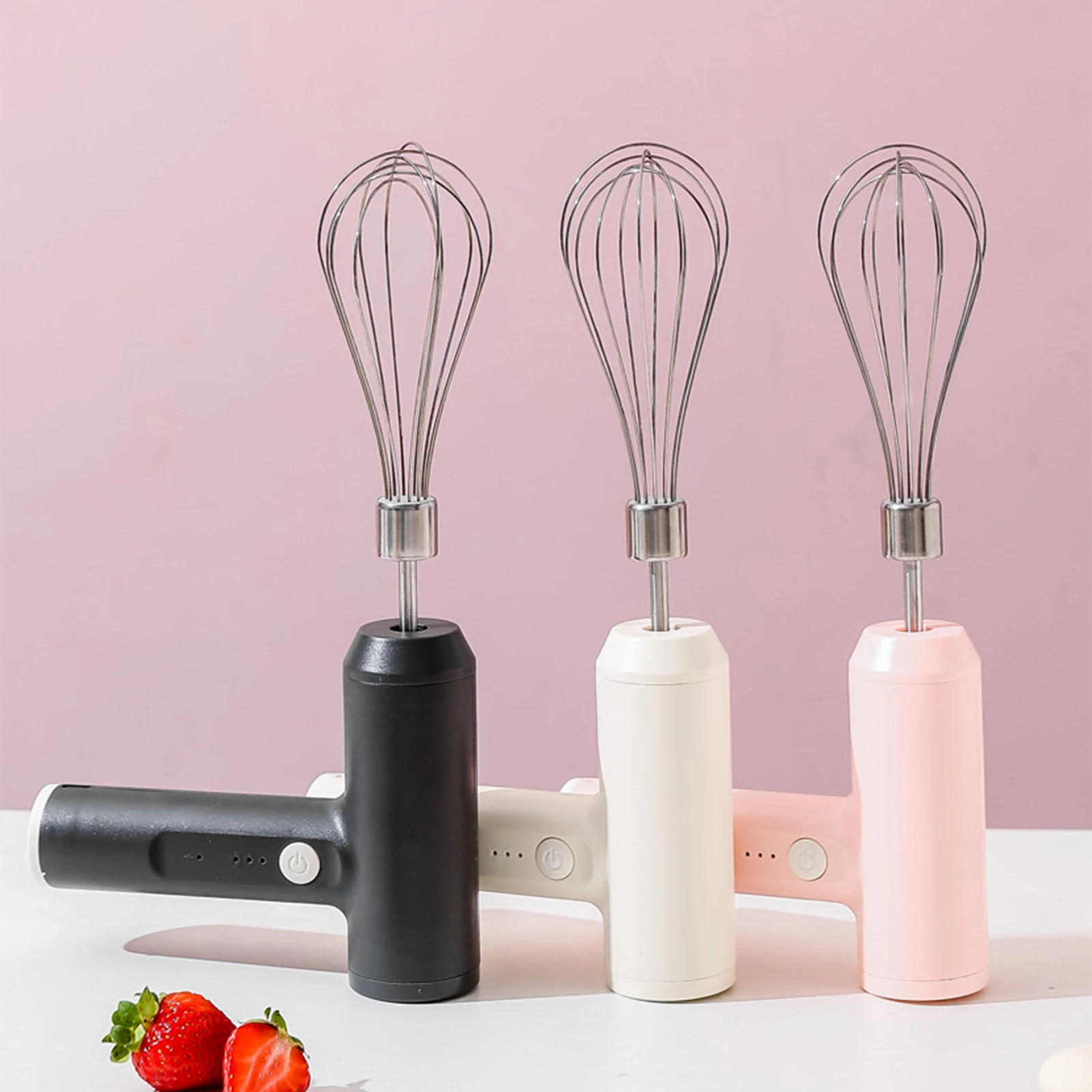 Wireless Electric Hand Mixer, Whisk, Portable, Handheld, Milk Frother, Rechargeable for Whipping, Mixing Pudding