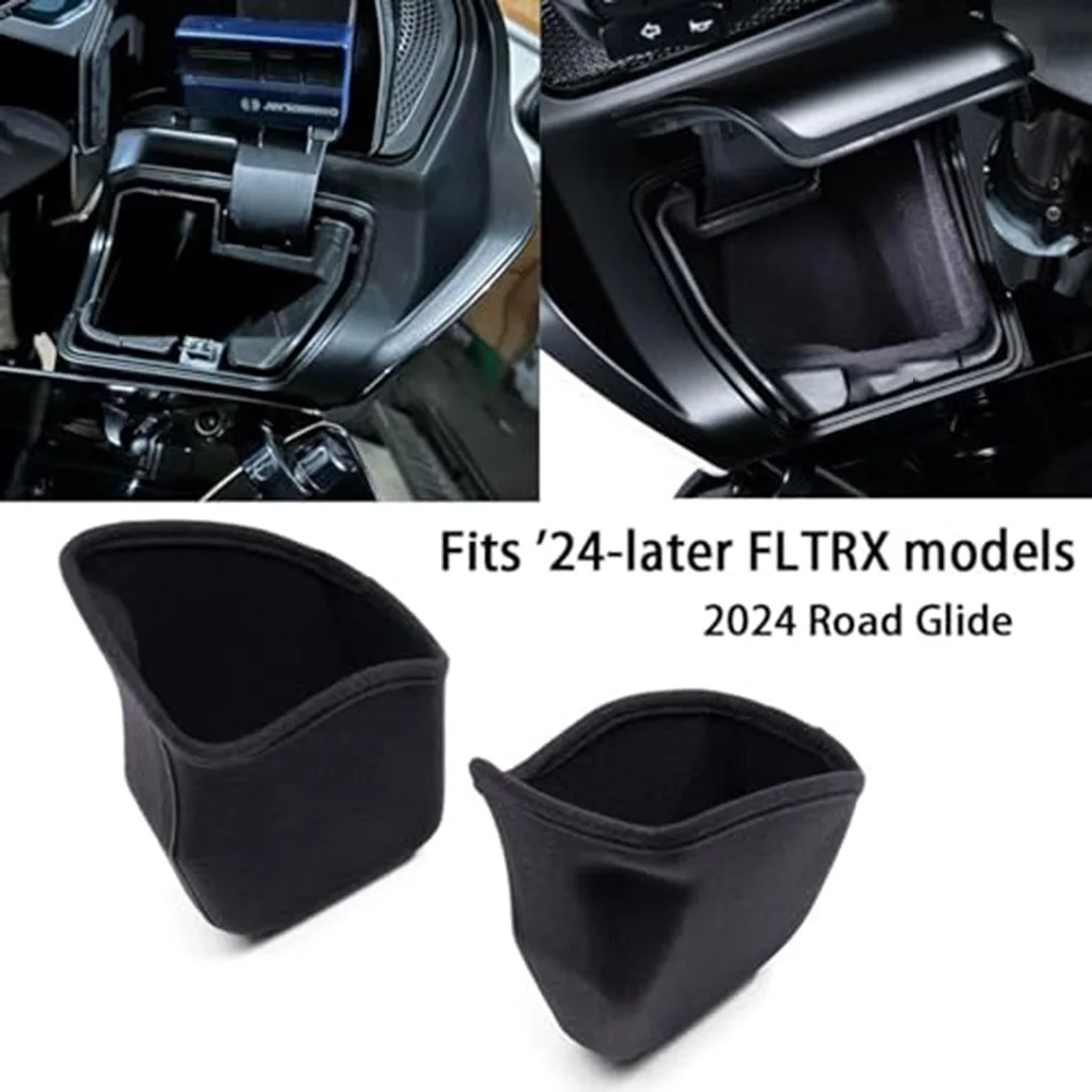 Motorcycle Accessories Glove Box Pad For CVO121 Road Gliders Street Gliders Motorcycle Fairing Lower Fitted Glove Box Liners
