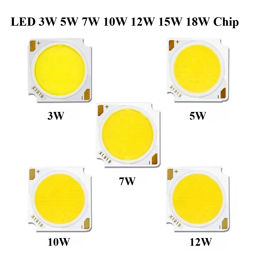 

LED 3W 5W 7W 10W 12W 15W 18W Chip DC30-33V Light Emitting Diode CRI90 LED Track Down Light Spot Light Source Accessories