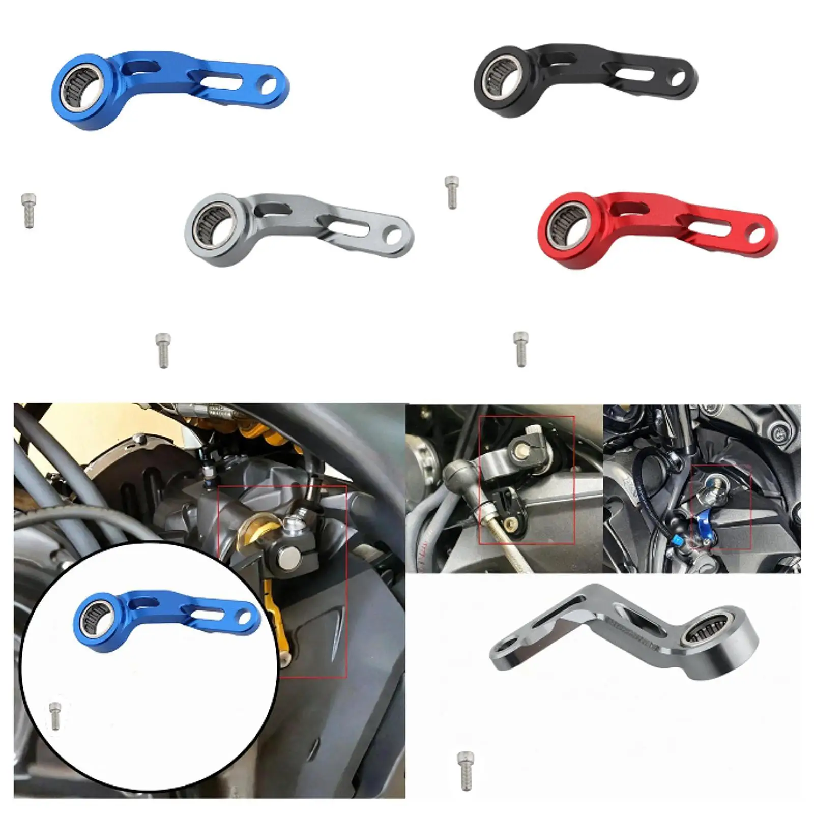 Shifting Gear Stabilizer Bracket Aluminum Alloy Shifter Holder for Yamaha MT09 FJ09 FZ09 XSR9 - view 5