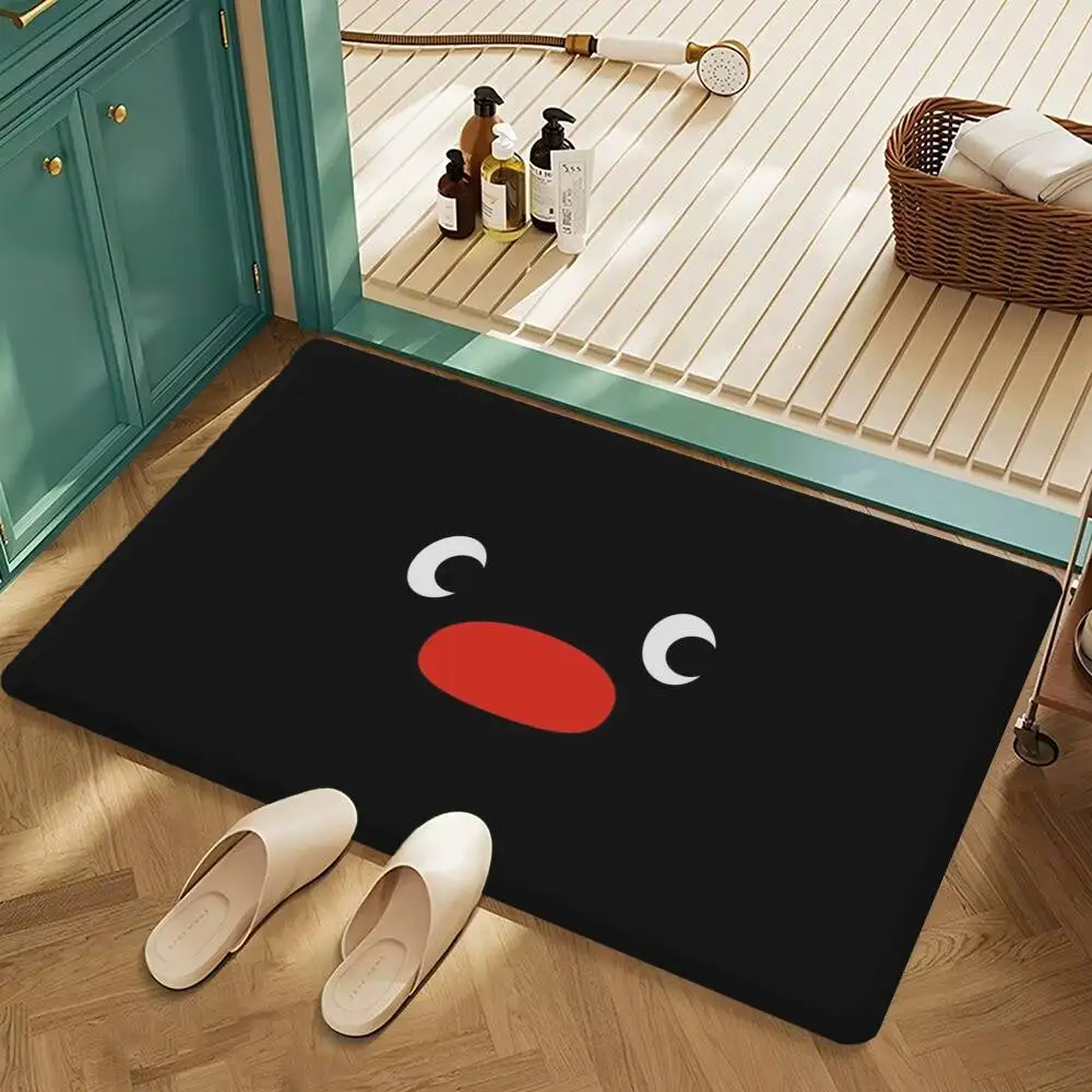 Alfombra de suelo de pingüino Pinguín con dibujos animados, alfombra Retro de opción múltiple para sala de estar, cocina, decoración moderna antideslizante para el hogar