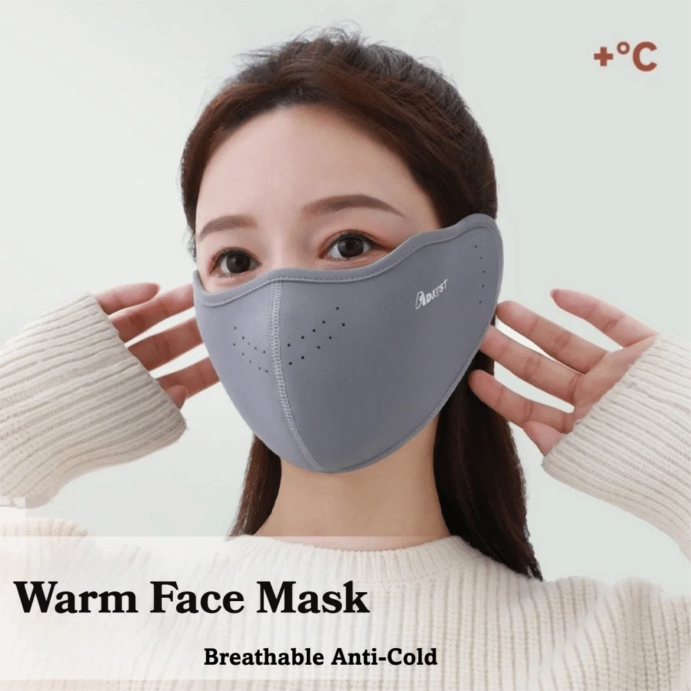 Maschera calda autunno inverno unisex Maschera integrale traspirante regolabile Maschera da ciclismo antivento anti-freddo Protezione per le orecchie