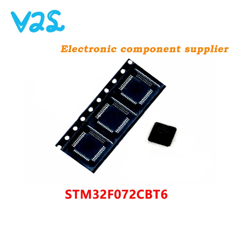 

5-10 шт., новинка 100%, STM32F072CBT6 STM32F 072CBT6 STM32F072