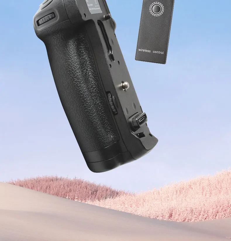 MB-D18 Batteriegriff für Nikon D850, Unterstützung für vertikale Aufnahmen, kompatibel mit EN-EL15, EN-EL15a oder 8 AA-Batterien – Detail 2