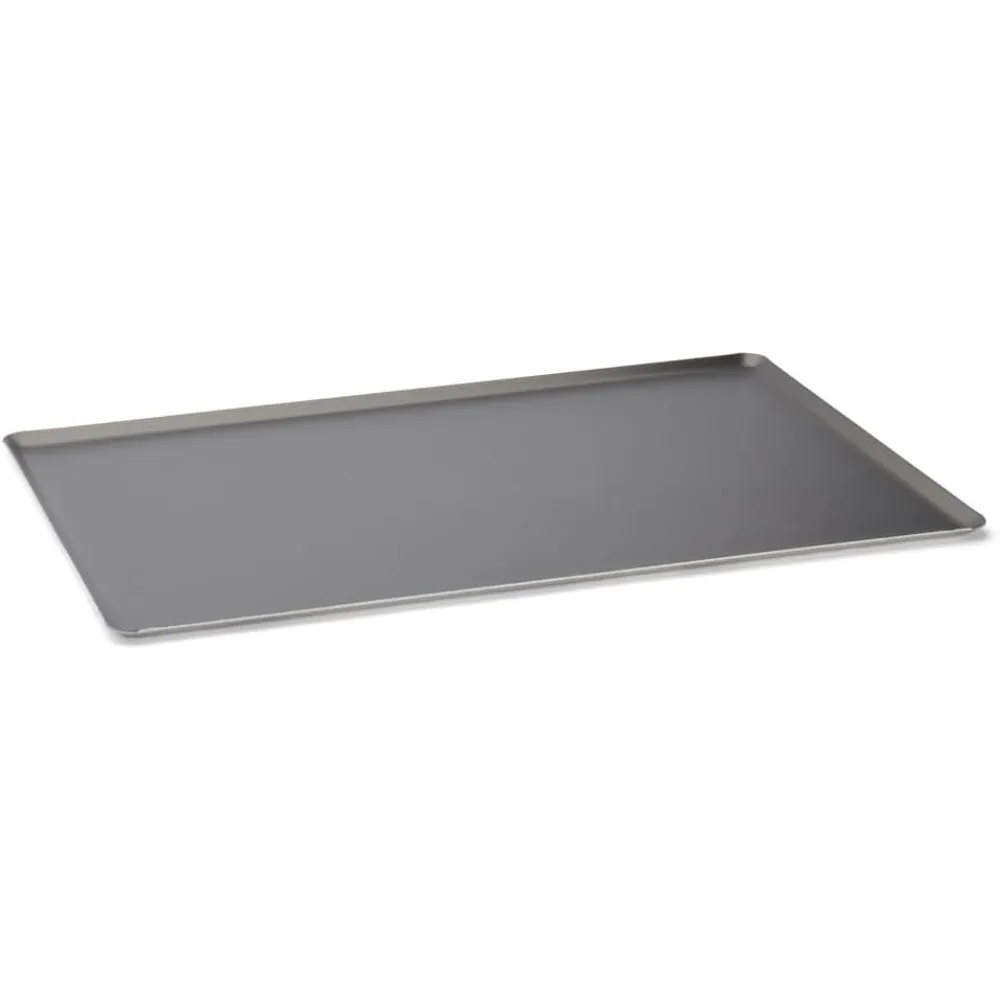 

De Buyer Choc Non-Stick Aluminium Coated Baking Tray with Rolled Edges, Aluminium, Black, GN 1/1 (32,5 x 53 cm)